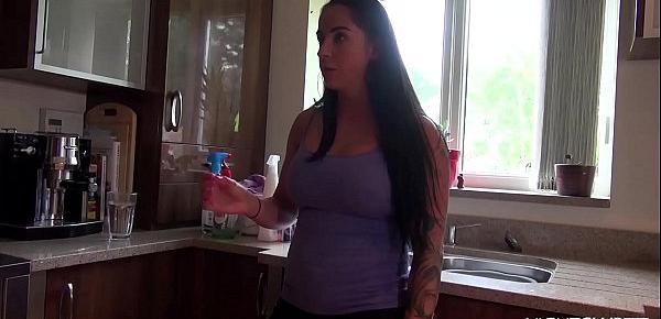  Young stepmom craving for her new son&039;s dick